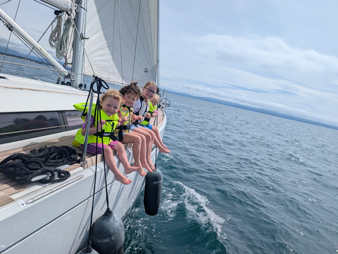 Young sailors in the PSC Summer Series